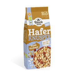 Musli Bio Crocant Vegan Fara Gluten din Ovaz si Nuci Bauck Hof 300 g
