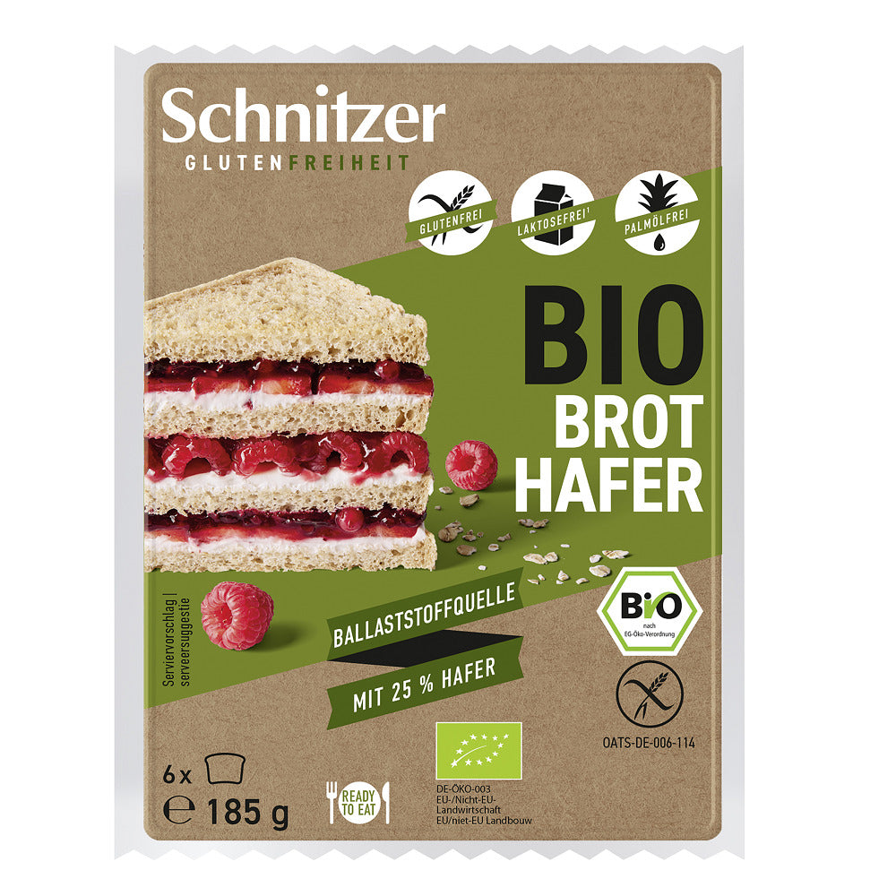 Paine cu Ovaz Bio Fara Gluten Schnitzer 185 g