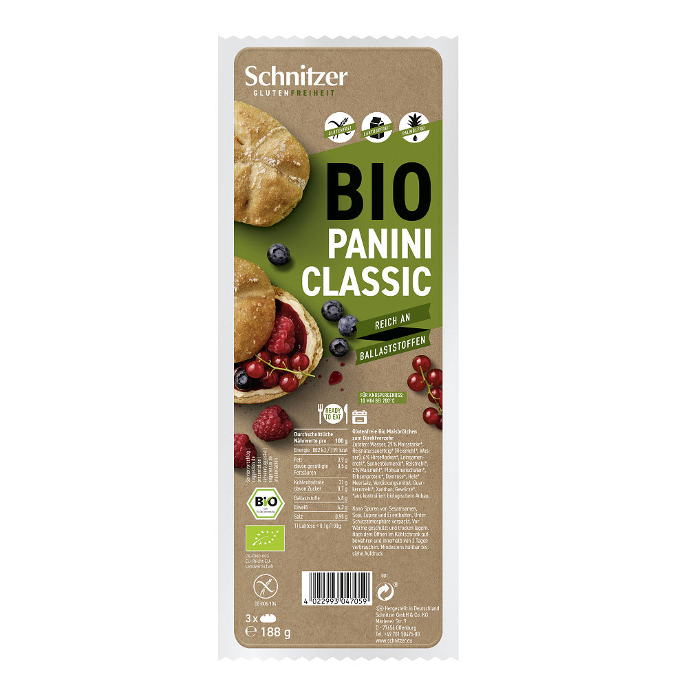Panini Clasic Bio Fara Gluten Schnitzer
