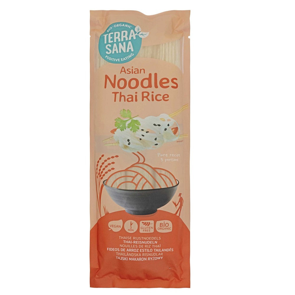Paste Noodles Bio din Orez Thailandez Fara Gluten Terrasana 250 g