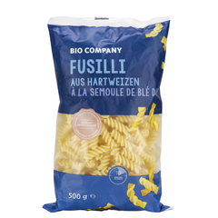Paste Bio Fusilli din Grau Dur Bio Company 500 g
