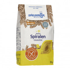 Paste Bio din Ovaz Spirale Fara Gluten Spielberger 250 g