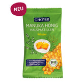 Pastile pentru Gat Bio cu Miere de Manuka si Ierburi MGO 250+ Hoyer 30 g
