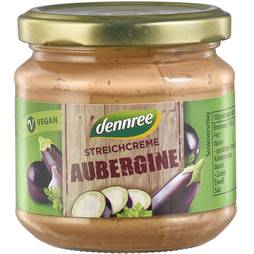 Pate Vegetal Bio cu Vinete Vegan Dennree 180 g