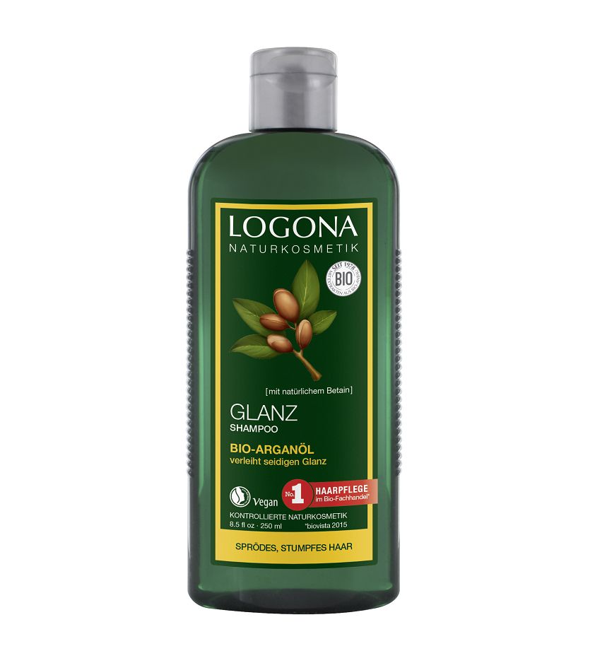 Sampon pentru Stralucire cu Ulei de Argan Bio Vegan Logona 250 ml