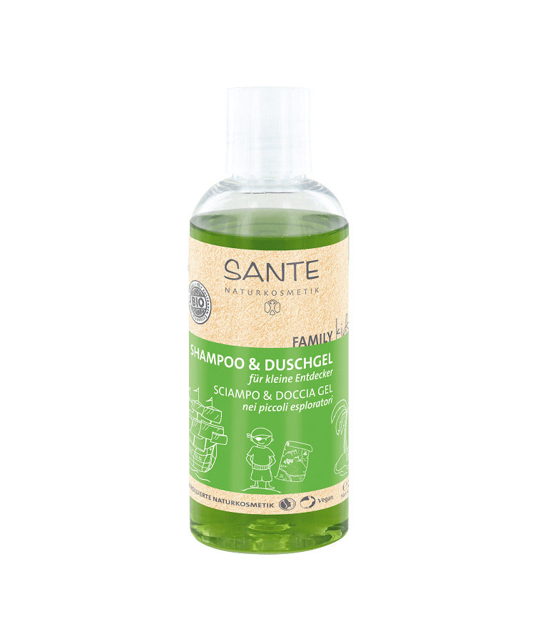 Sampon si Gel de Dus pentru Copii Vegan Sante 200 ml