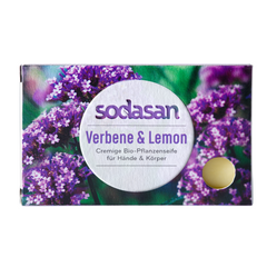 Sapun Solid Cremos Bio pentru Maini si Corp Verbena si Lamaie Sodasan 100 g