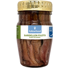 Sardine File in Ulei de Masline Borcan Followfood 80 g