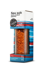 Sare Naturala Grunjoasa de Mare cu Piper Rosu Afumata si Rasnita Messolonghi 100 g