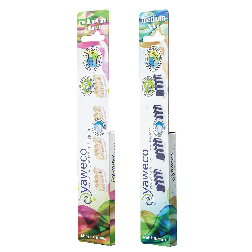 Set Rezerva Periuta de Dinti Medium Hard Yaweco 4 buc