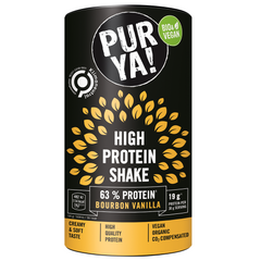 Shake Proteic Bio Vegan cu 63% Proteina si Aroma de Vanilie Bourbon Purya 500 g