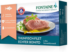 Ton Conserva in Ulei Bio de Floarea Soarelui Fontaine 120 g