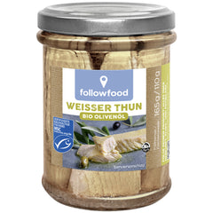 Ton Alb la Borcan in Bio Ulei de Masline Followfish 160 g