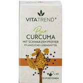 Turmeric Bio cu Piper Negru Vitatrend 60 Capsule 33,6 g