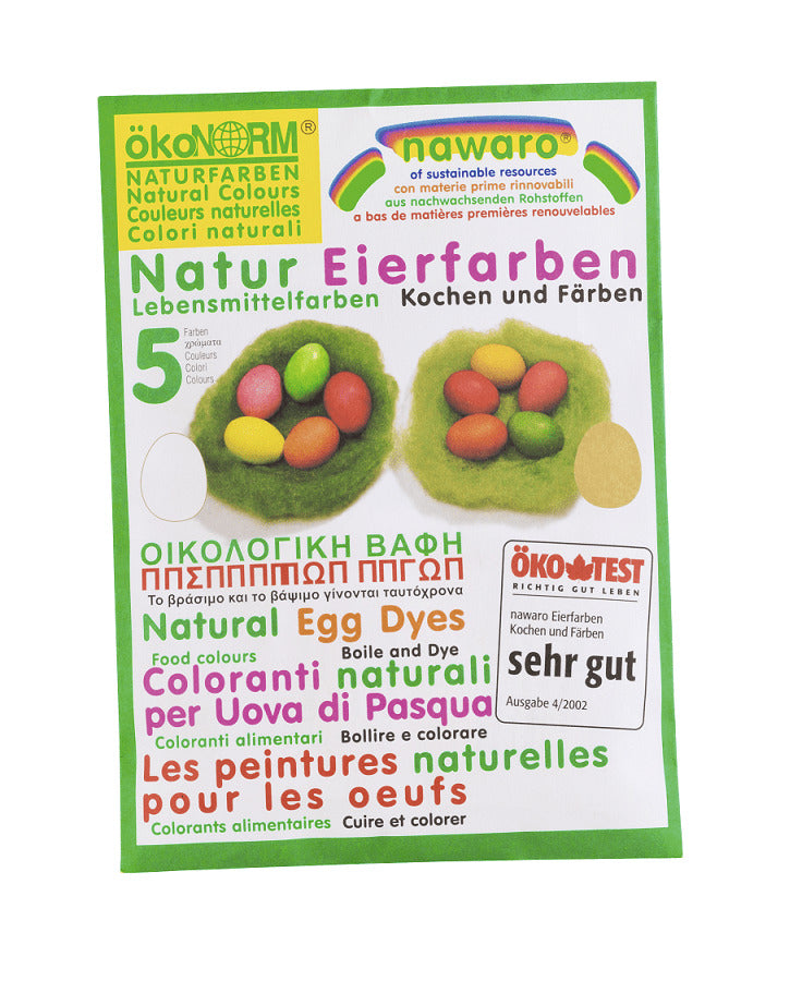 Vopsea de Oua Naturala 5 culori Nawaro
