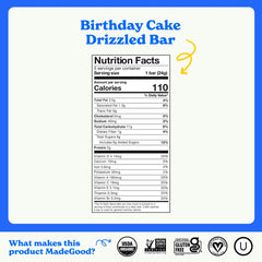 Batoane din Cereale Bio Musli Birthday Cake MadeGood 120 g