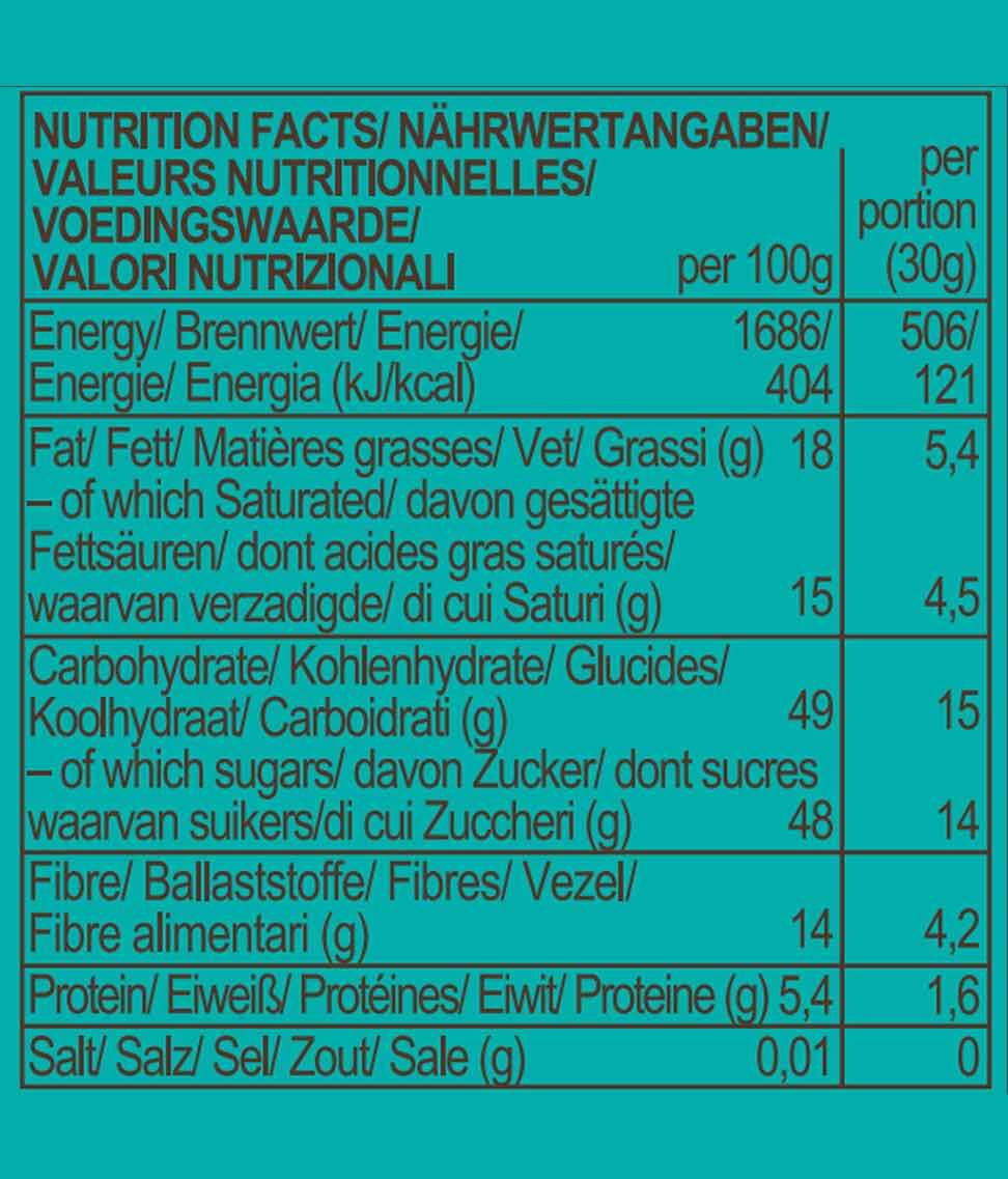 Baton Bio Raw cu Seminte de Chia si Cocos Roobar 30 g