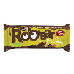 Baton de Fistic Bio Vegan Invelit in Ciocolata Roobar 30 g