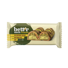 Baton de Napolitana Bio Vegan cu Umplutira de Fistic Bettr 30 g