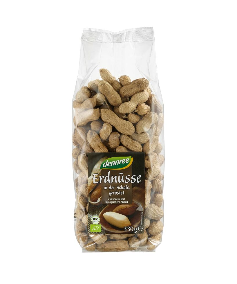 Alune de Pamant Bio in Coaja Dennree 330 g