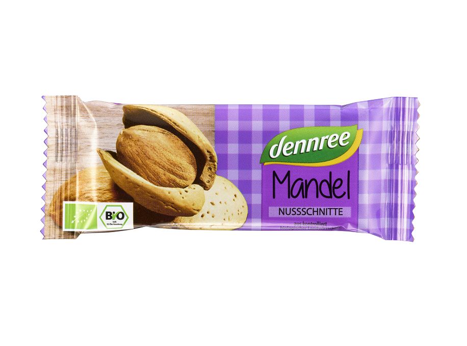 Baton Bio cu Migdale Dennree 40 g