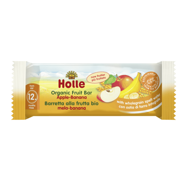 Bio Baton de Fructe cu Mar si Banana 12 luni+ Holle 25 g