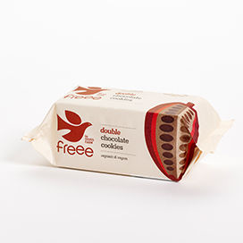 Bio Biscuiti cu Dubla Ciocolata Fara Gluten Doves Farm 180 g