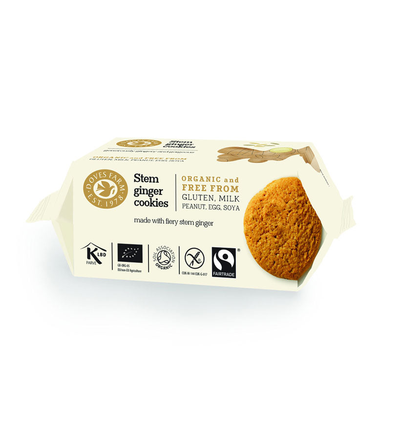 Bio Biscuiti cu Ghimbir Fara Gluten Doves Farm 150 g