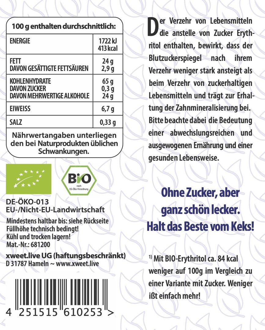 Bio Biscuiti cu Lamaie Fara Zahar Xweet 125 g
