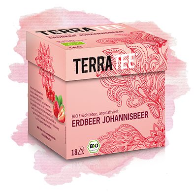 Bio Ceai de Coacaze si Capsuni Terra Tee 18 Pliculete x 2,5 g