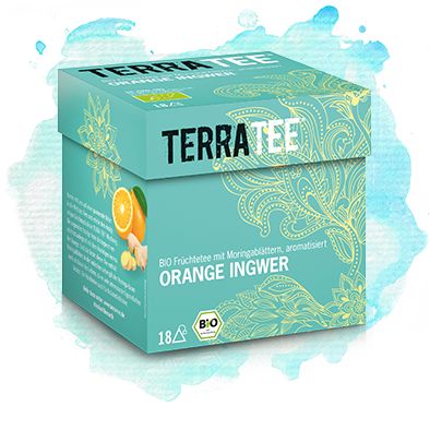 Bio Ceai de Portocala si Ghimbir Terra Tee 18 Pliculete x 2,5 g