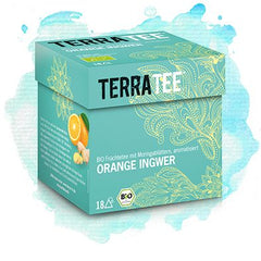 Bio Ceai de Portocala si Ghimbir Terra Tee 18 Pliculete x 2,5 g