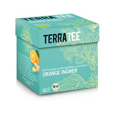 Bio Ceai de Portocala si Ghimbir Terra Tee 18 Pliculete x 2,5 g