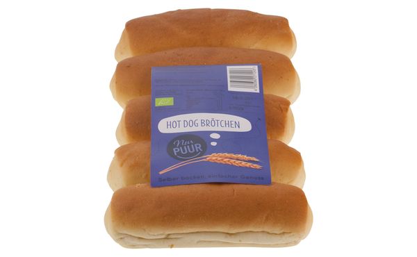 Bio Chifle pentru Hot Dog 5 buc Nur Puur 300 g