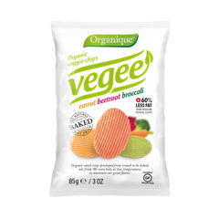 Bio Chips Vegee din Cartofi cu Morcov Sfecla si Broccoli Fara Gluten Organique 85 g
