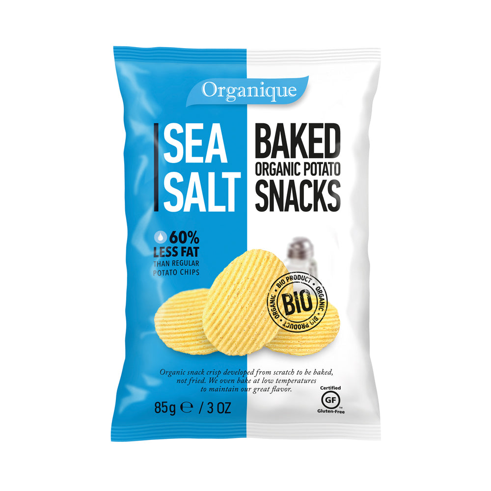 Bio Chips din Cartofi cu Sare de Mare Fara Gluten Organique 85 g