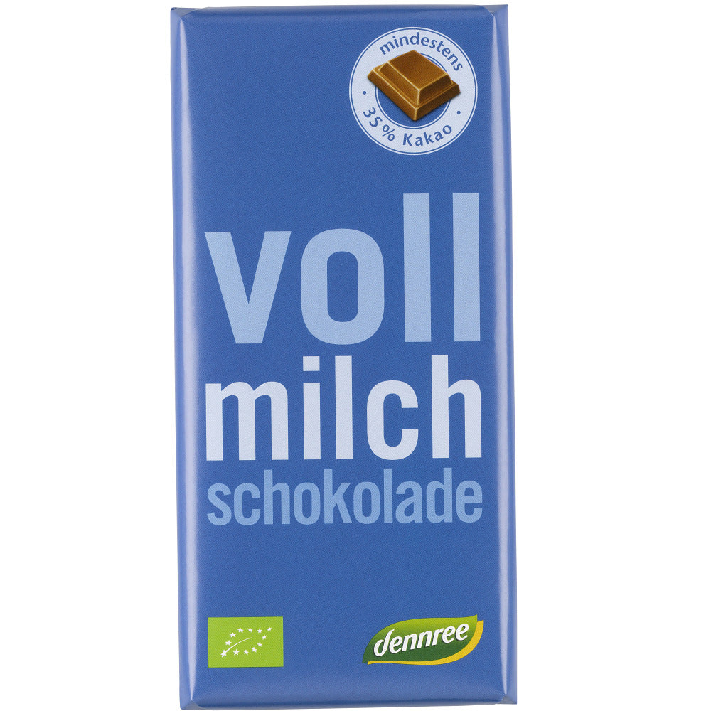 Ciocolata Bio cu Lapte Dennree 100 g