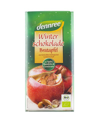 Bio Ciocolata de Iarna cu Mar Copt Dennree 100 g