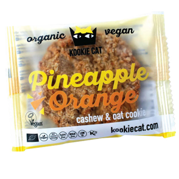 Bio Cookie cu Ananas si Portocale Fara Gluten Kookie Cat 50 g