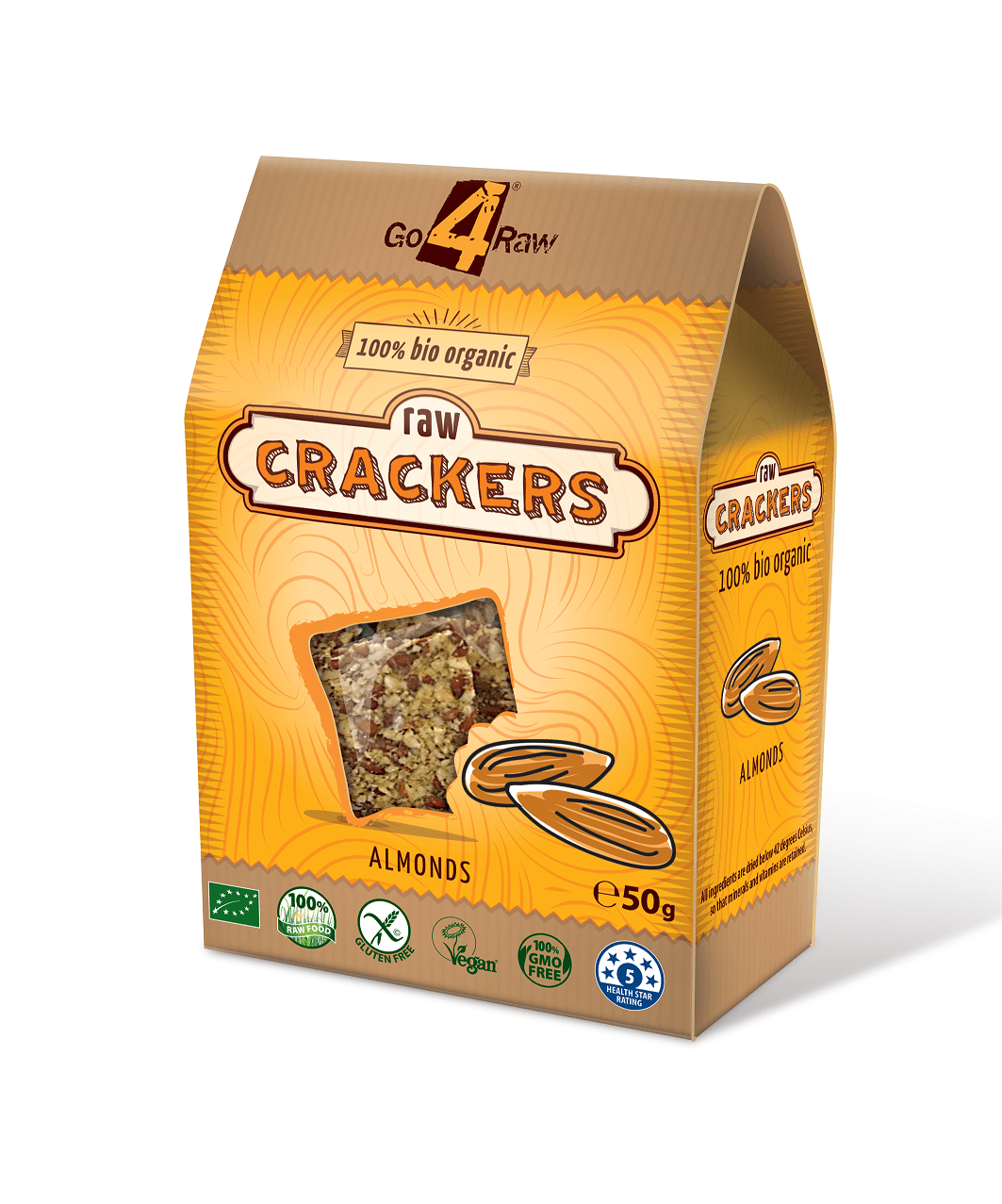 Bio Crackers Migdale Raw Go4 50 g