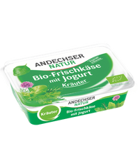 Bio Crema de Branza cu Verdeturi 65 % Andechser Natur 175 g