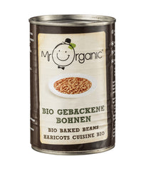 Bio Fasole Alba in Sos de Rosii Conserva Mr. Organic 400 g