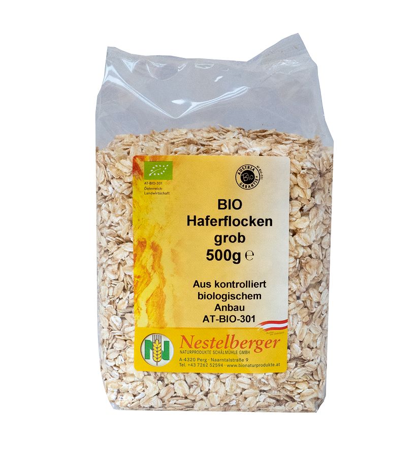 Bio Fulgi Mari de Ovaz Nestelberger Naturprodukte 500 g