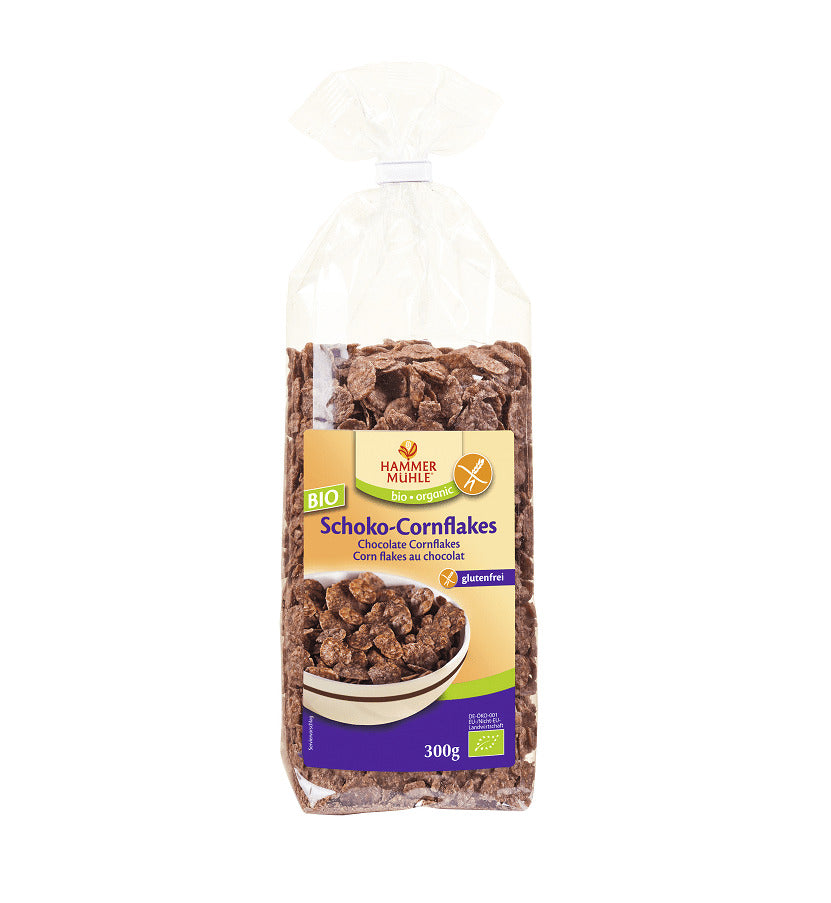 Bio Fulgi de Porumb cu Ciocolata Fara Gluten Hammer Muhle 250 g