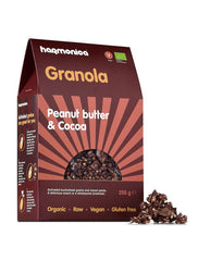 Bio Granola cu Unt de Arahide si Cacao Fara Gluten Vegan Harmonica 250 g
