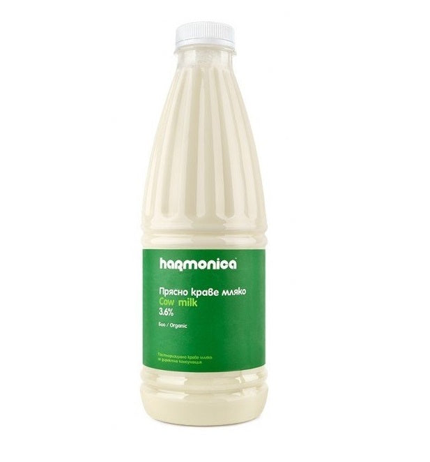 Bio Lapte de Vaca Integral Pasteurizat 3,6 % Harmonica 1 L