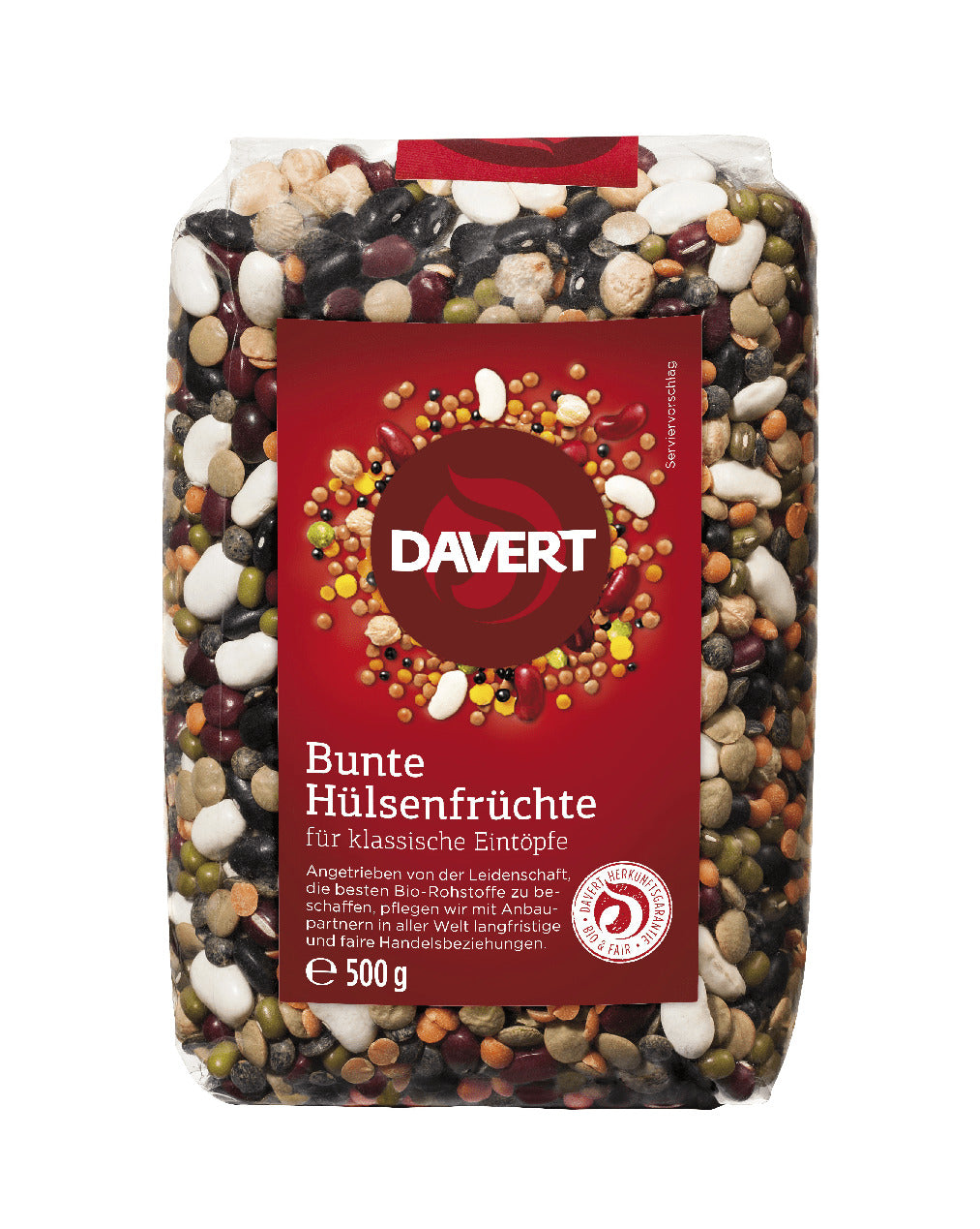 Bio Mix de Legume Colorate Davert 500 g