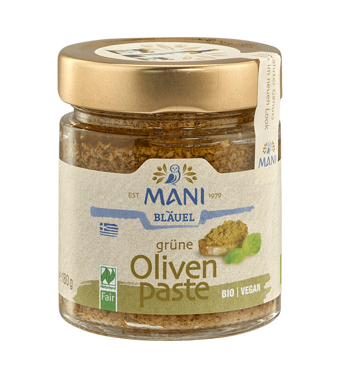 Bio Pasta de Masline Verzi Mani 180 g