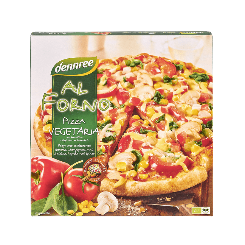 Bio Pizza Congelata Al Forno Vegetaria Dennree 350 g