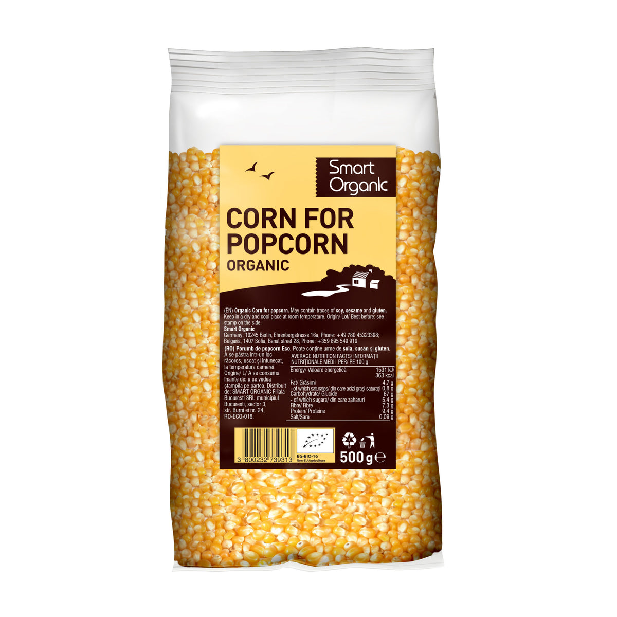 Bio Porumb Pentru Popcorn 500 g